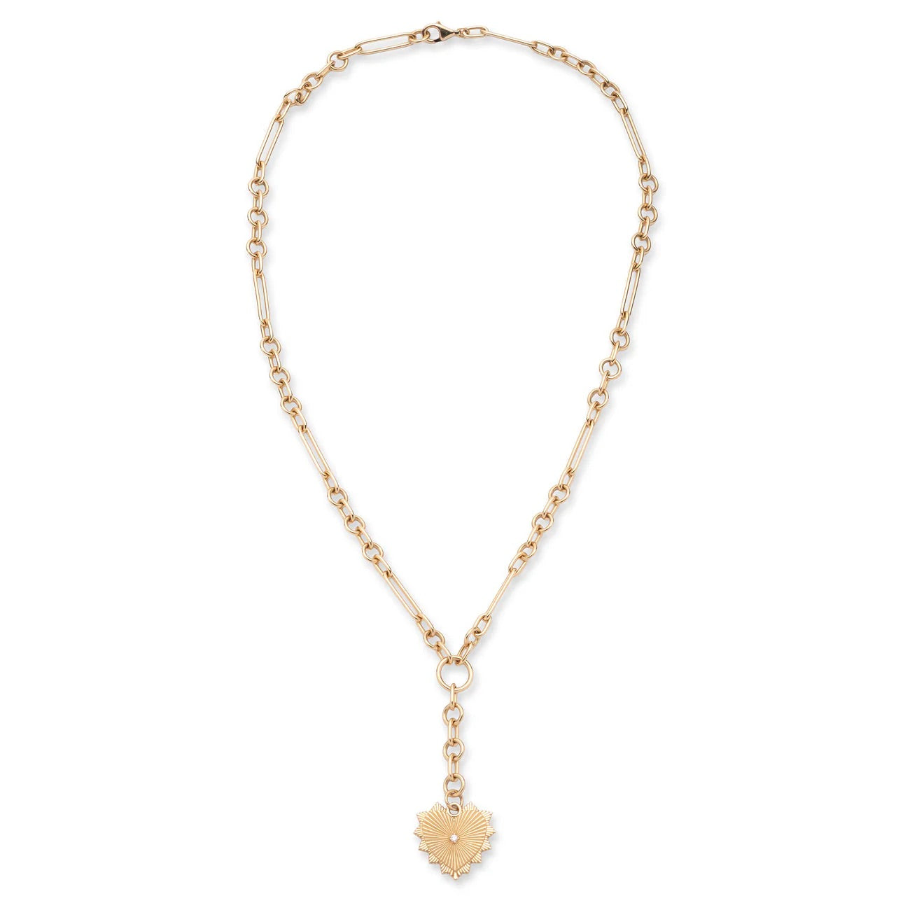 True Love Heart Token Small Mixed Clip Extension Necklace