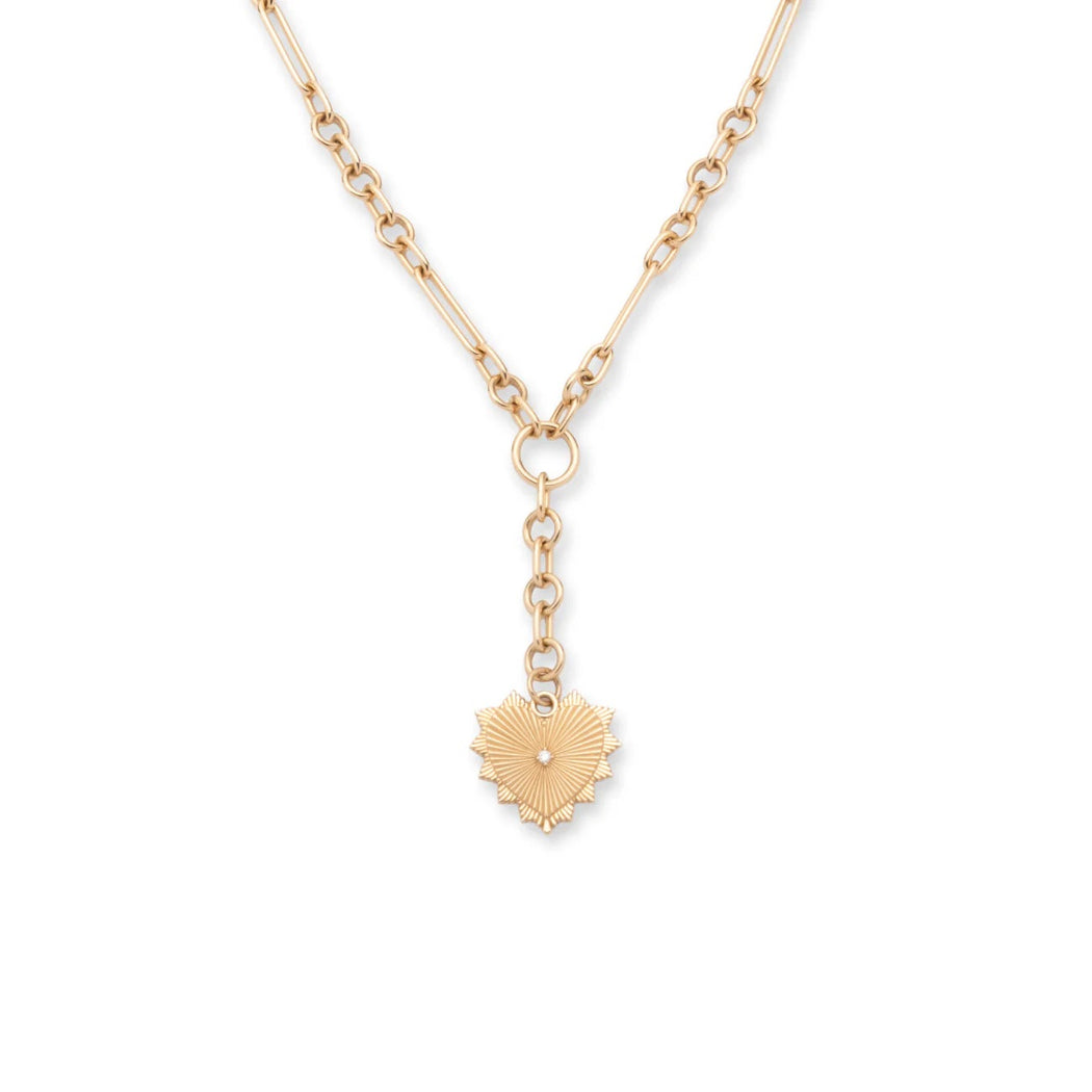 True Love Heart Token Small Mixed Clip Extension Necklace