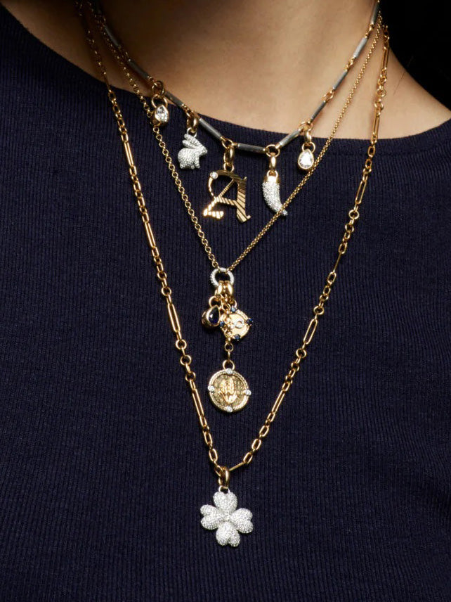 Infinity Braided Wheat Miniature Medallion