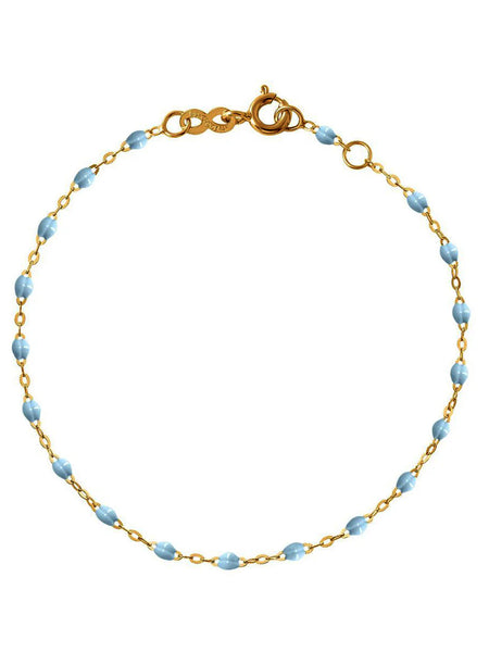 Classic Gigi Baby Blue Resin Yellow Gold Bracelet | Ylang 23