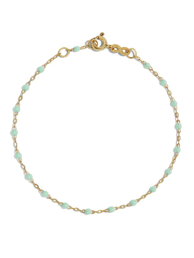 Classic Gigi Jade Resin Yellow Gold Bracelet