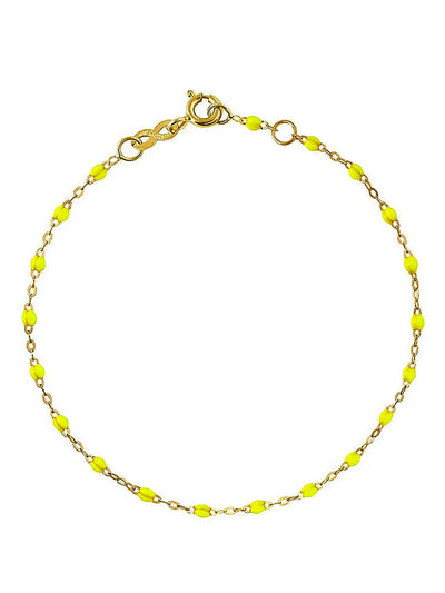 Classic Gigi Lime Yellow Gold Bracelet