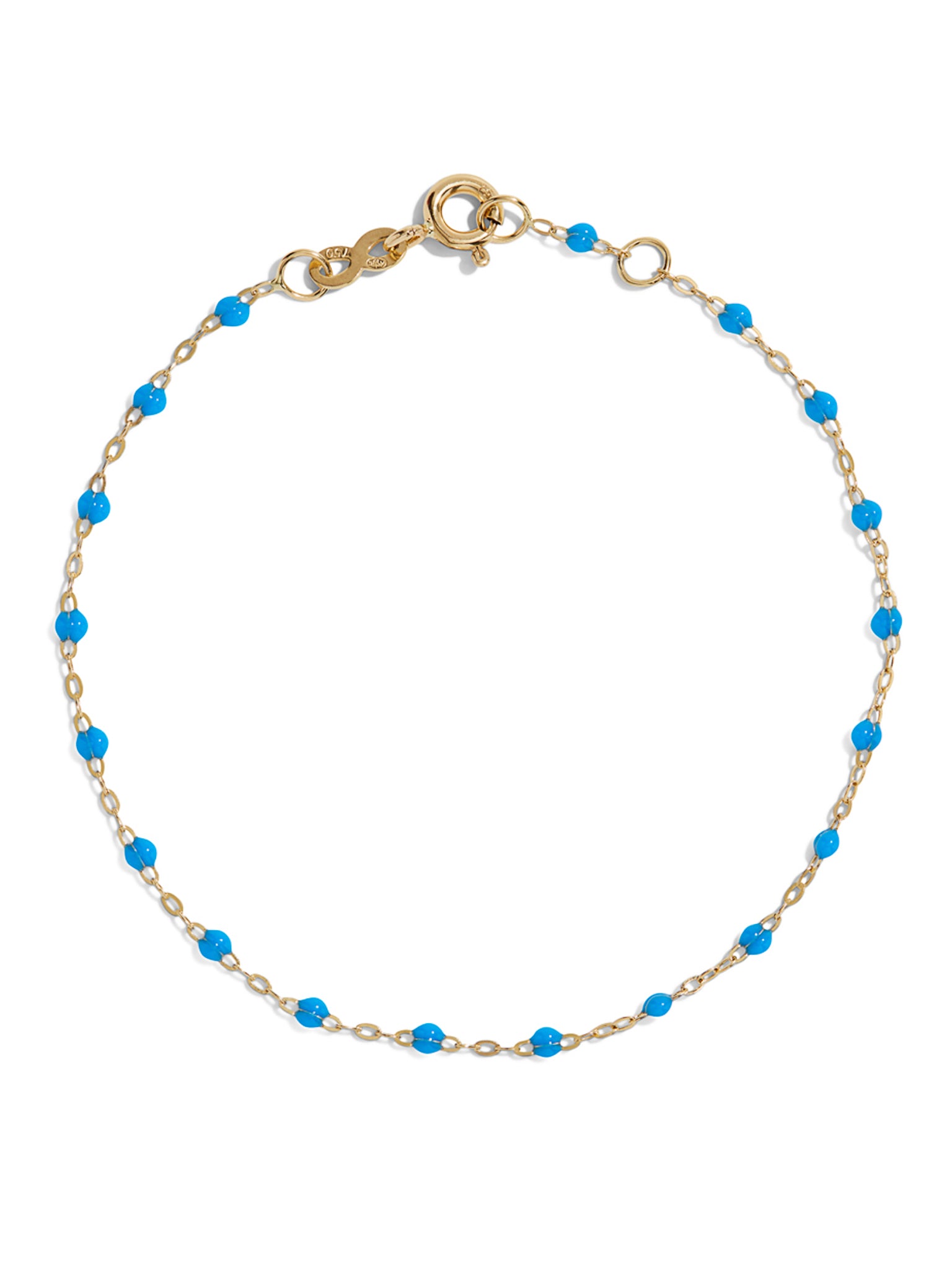 Classic Gigi Blue Yellow Gold Bracelet