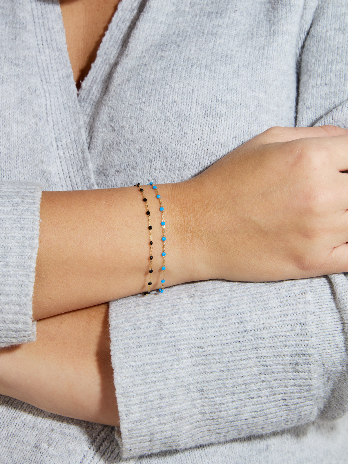 Classic Gigi Blue Yellow Gold Bracelet