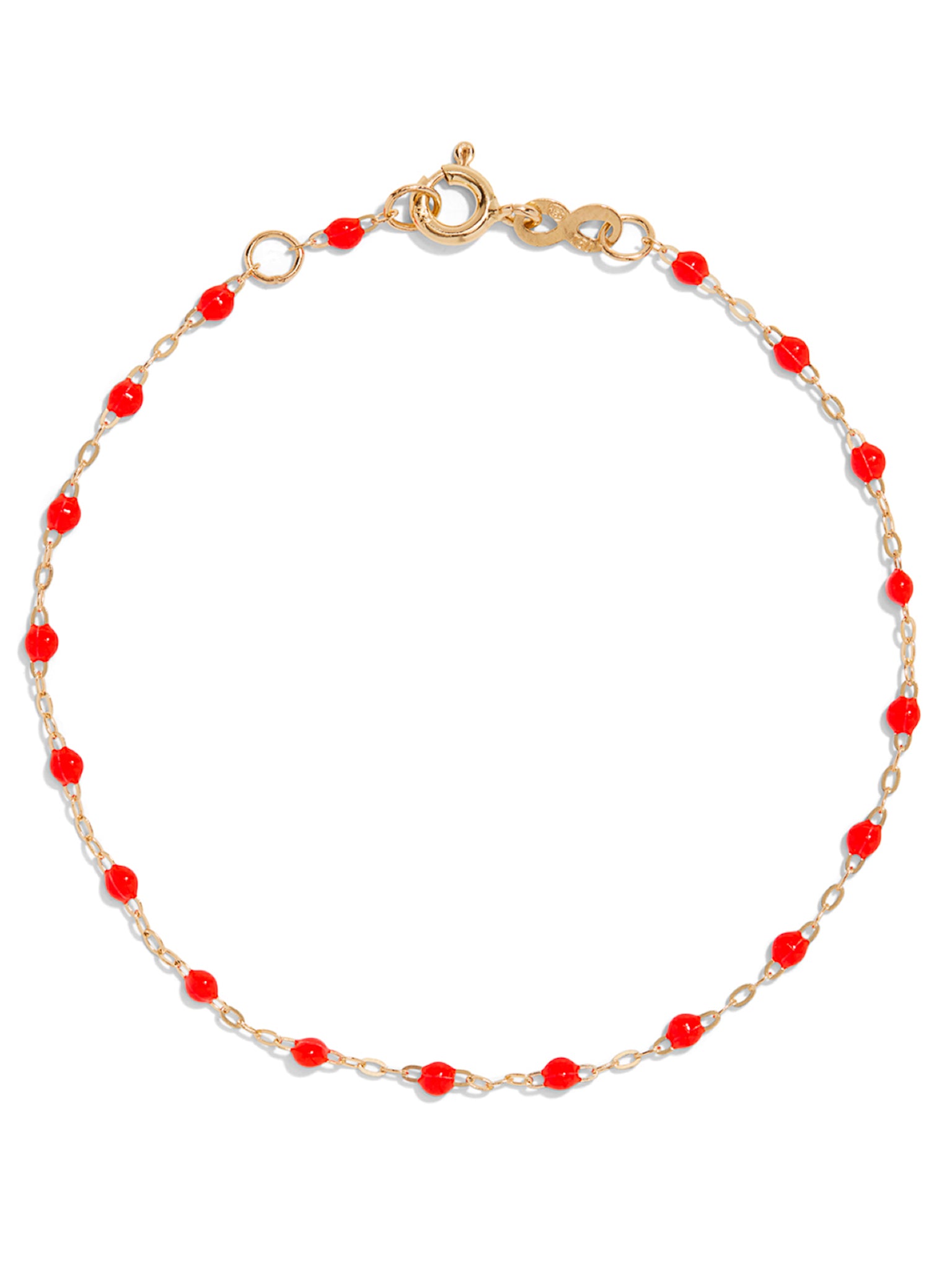 Classic Gigi Coral Resin Yellow Gold Bracelet