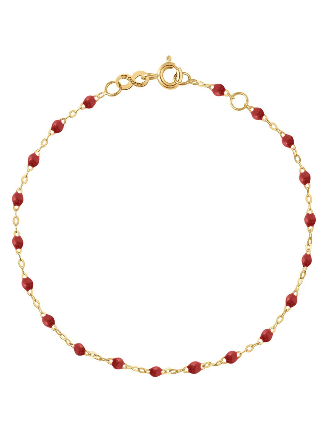 Classic Gigi Bordeaux Resin Yellow Gold Bracelet