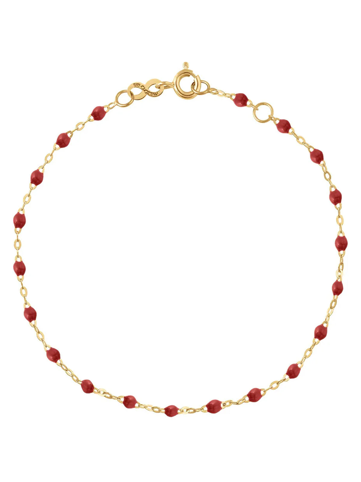 Classic Gigi Bordeaux Resin Yellow Gold Bracelet