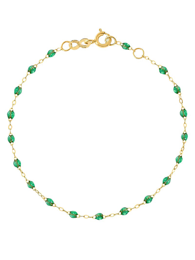 Classic Gigi Mint Resin Yellow Gold Bracelet