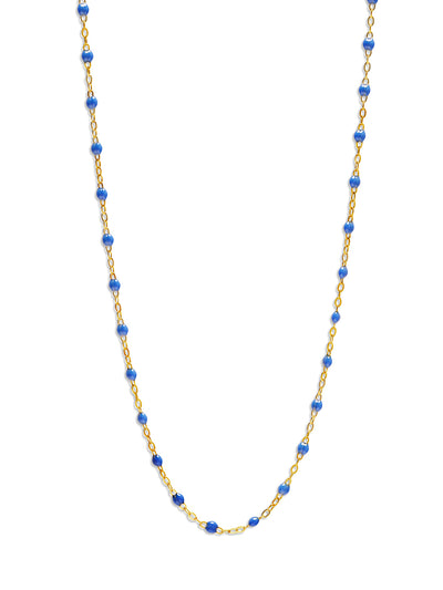 Classic Gigi Bleuet Resin Yellow Gold Necklace