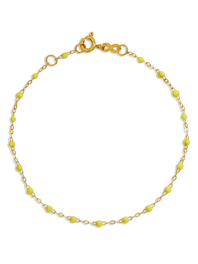 Classic Gigi Mimosa Resin Yellow Gold Bracelet