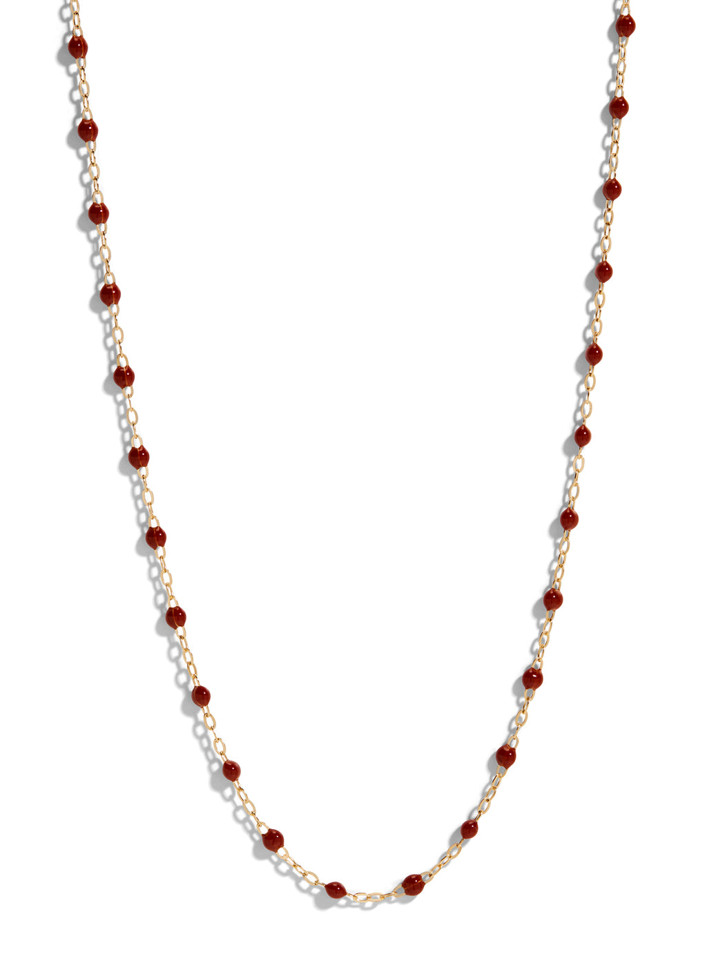 Classic Gigi Mocha Yellow Gold Necklace