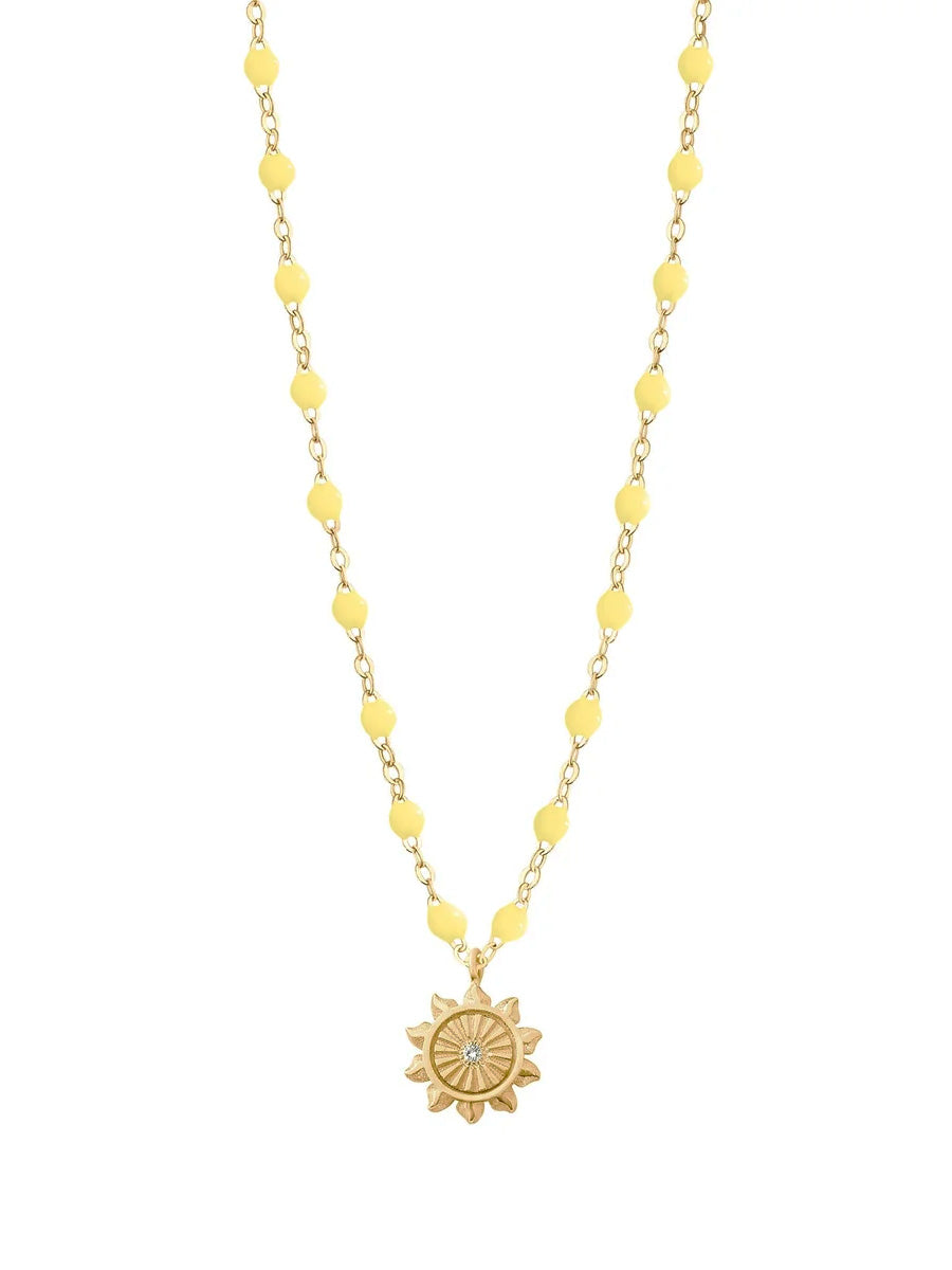 Classic Gigi Mimosa Sun Diamond Yellow Gold Necklace