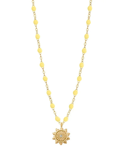 Classic Gigi Mimosa Sun Diamond Yellow Gold Necklace