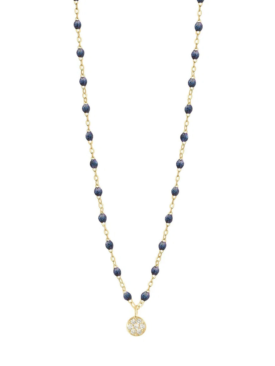 Classic Gigi Midnight Puce Diamond Yellow Gold Necklace