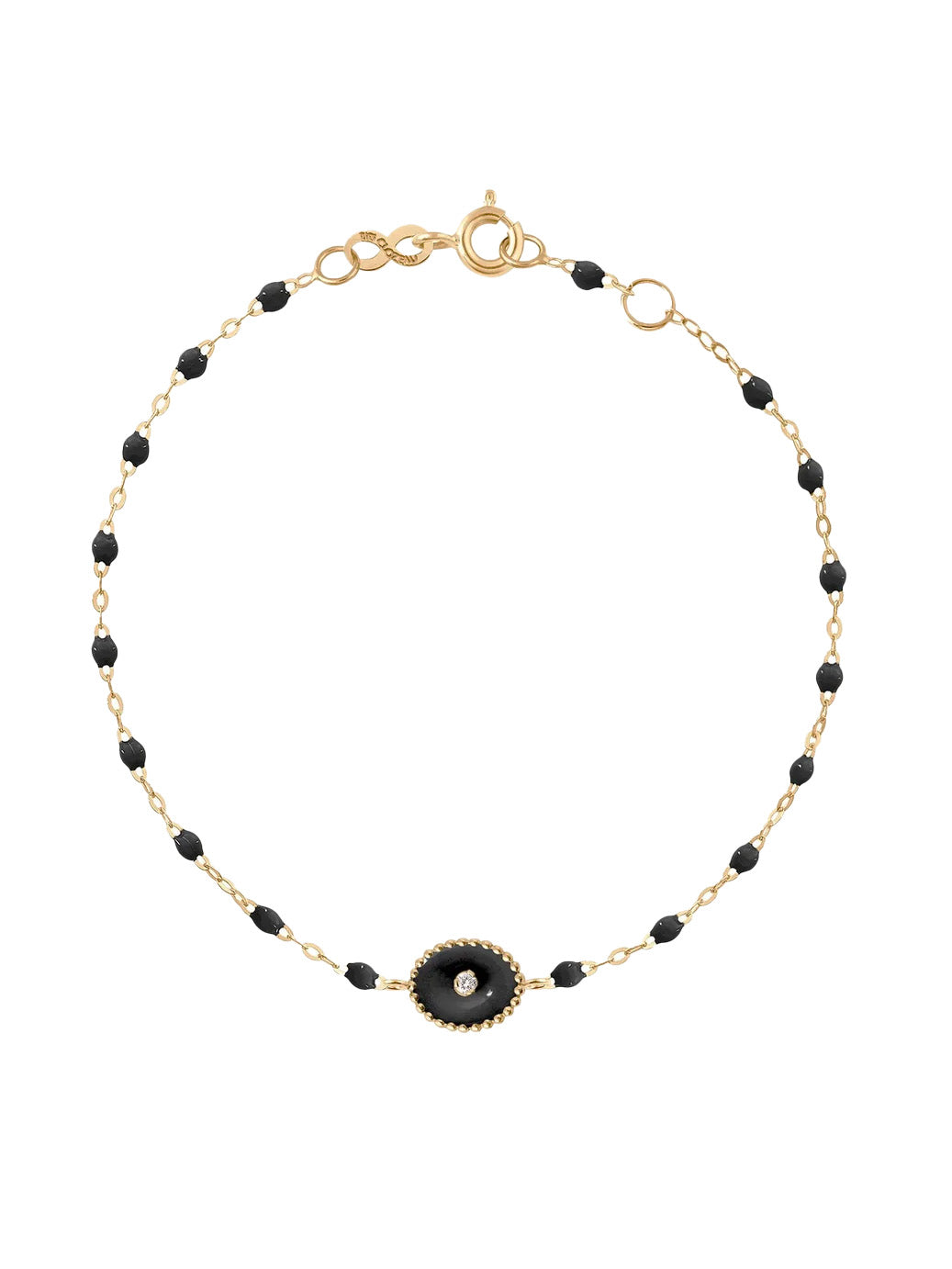Classic Gigi Black North Star Diamond Yellow Gold Bracelet
