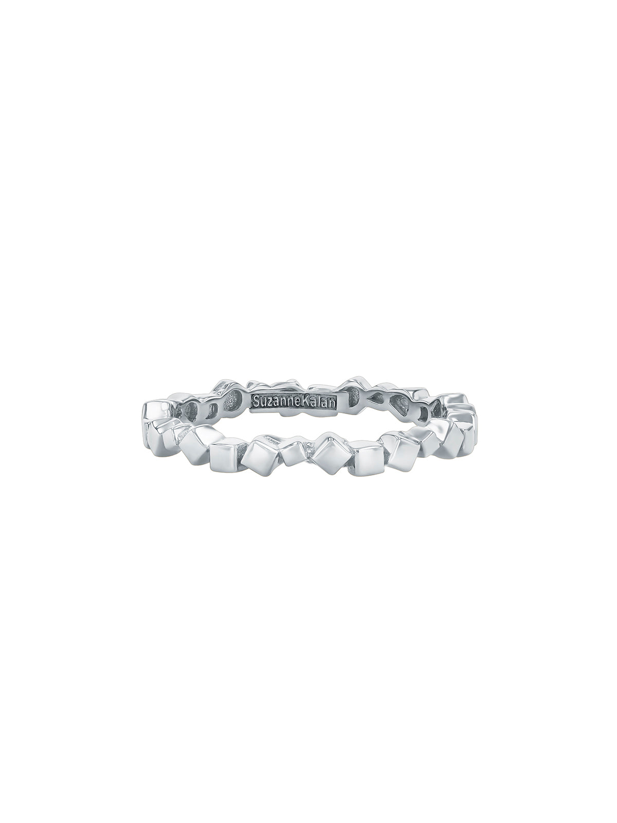 Solid White Gold Thin Ring