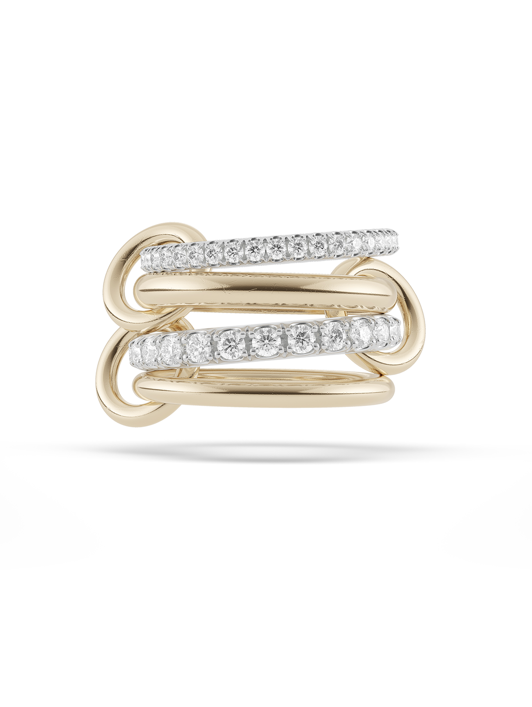 Halley Yellow & White Gold and Diamond Ring