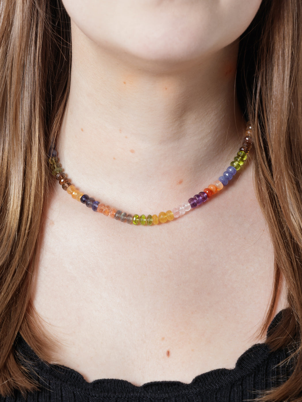 Gemmy Gem One-Of-A-Kind Beaded Yellow Gold Necklace