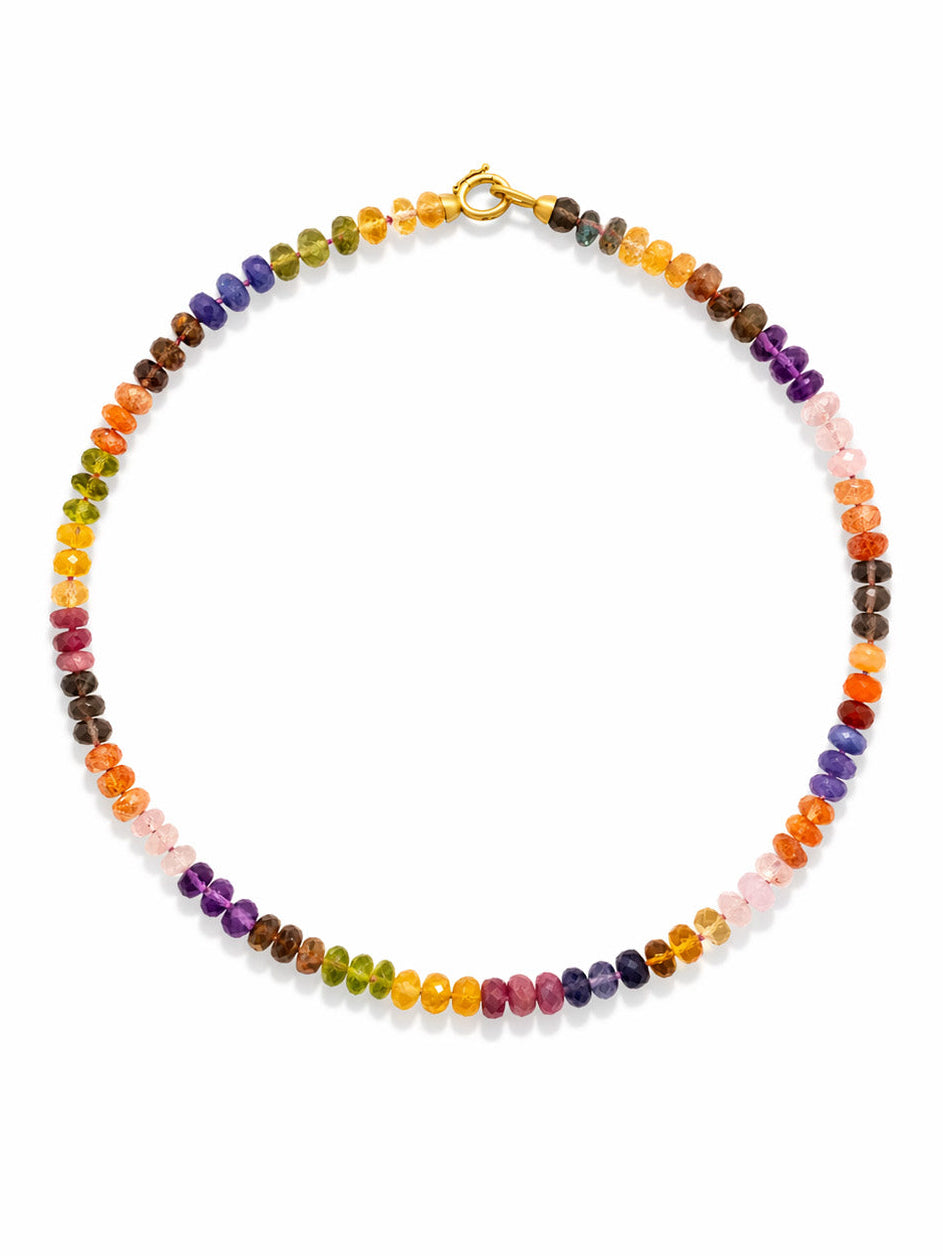 Gemmy Gem One-Of-A-Kind Beaded Yellow Gold Necklace