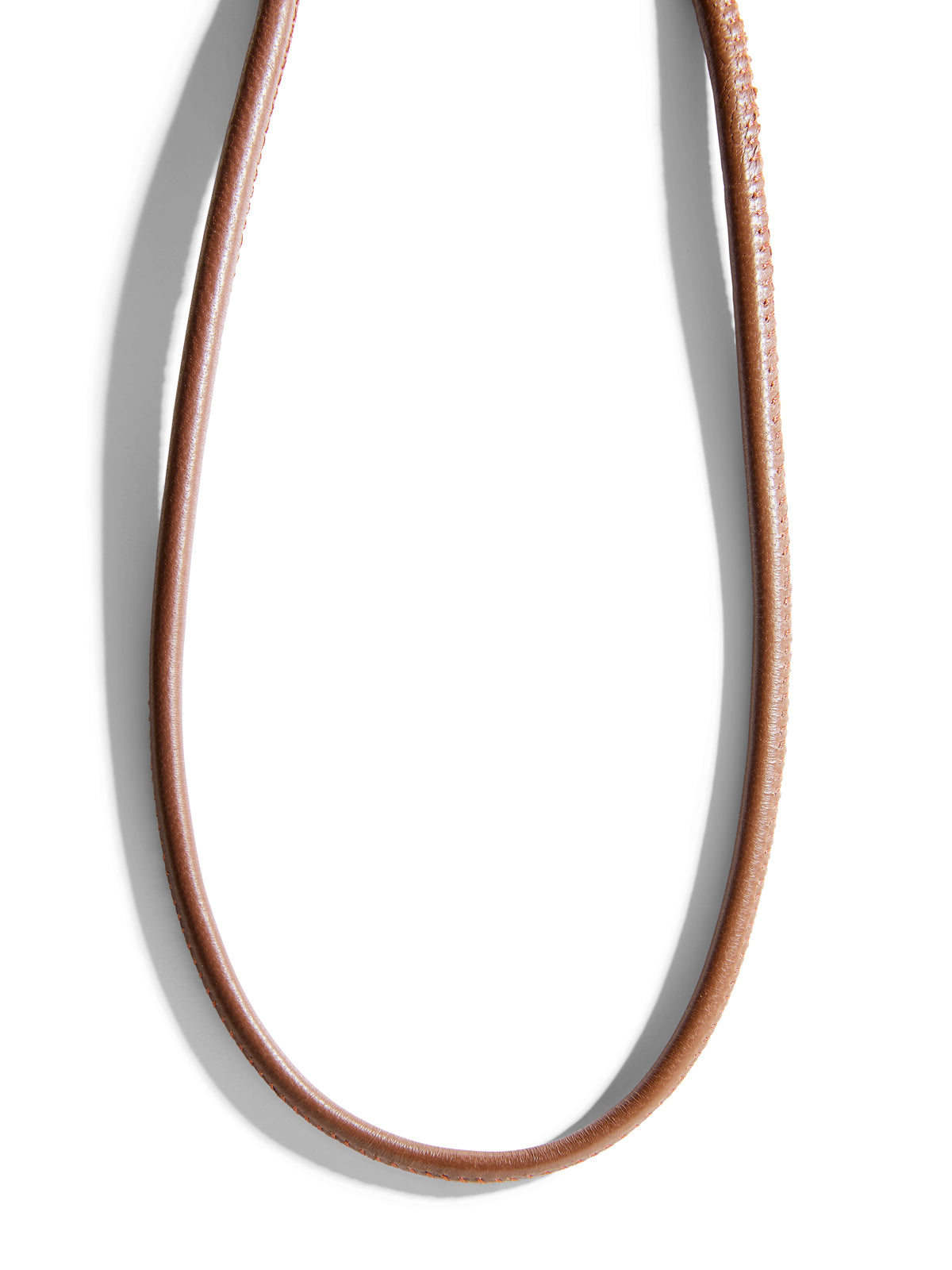 Tobacco Wide Leather Cord Necklace