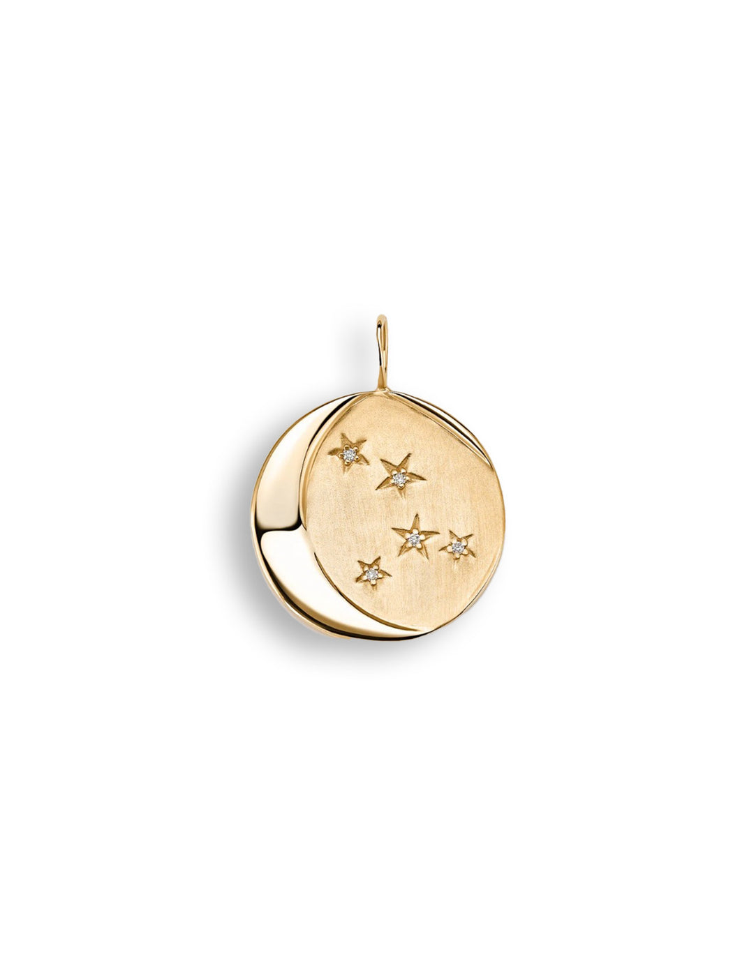 Estrella Moon & Star Yellow Gold Charm