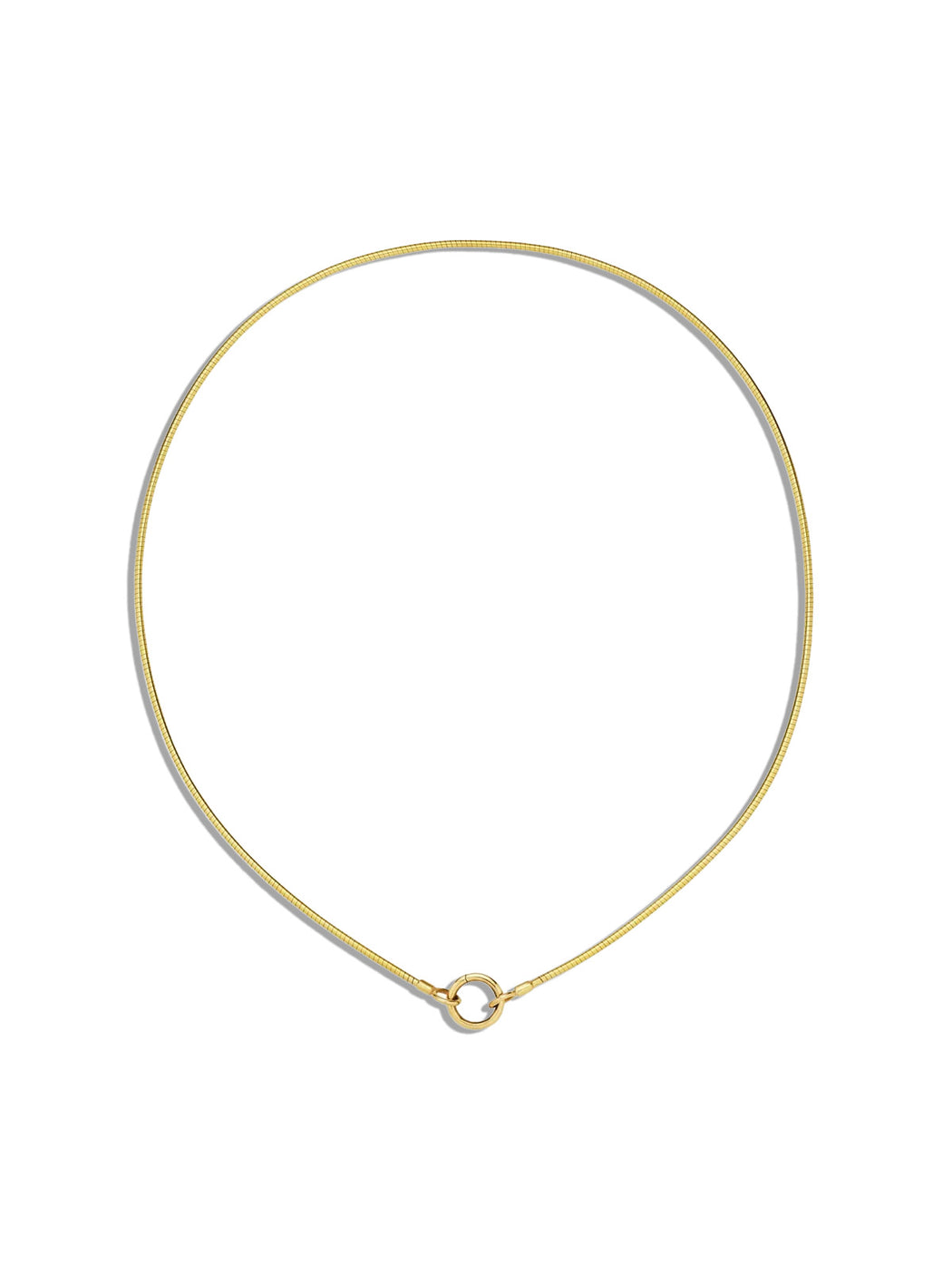 Omega Chain with Charm Lock