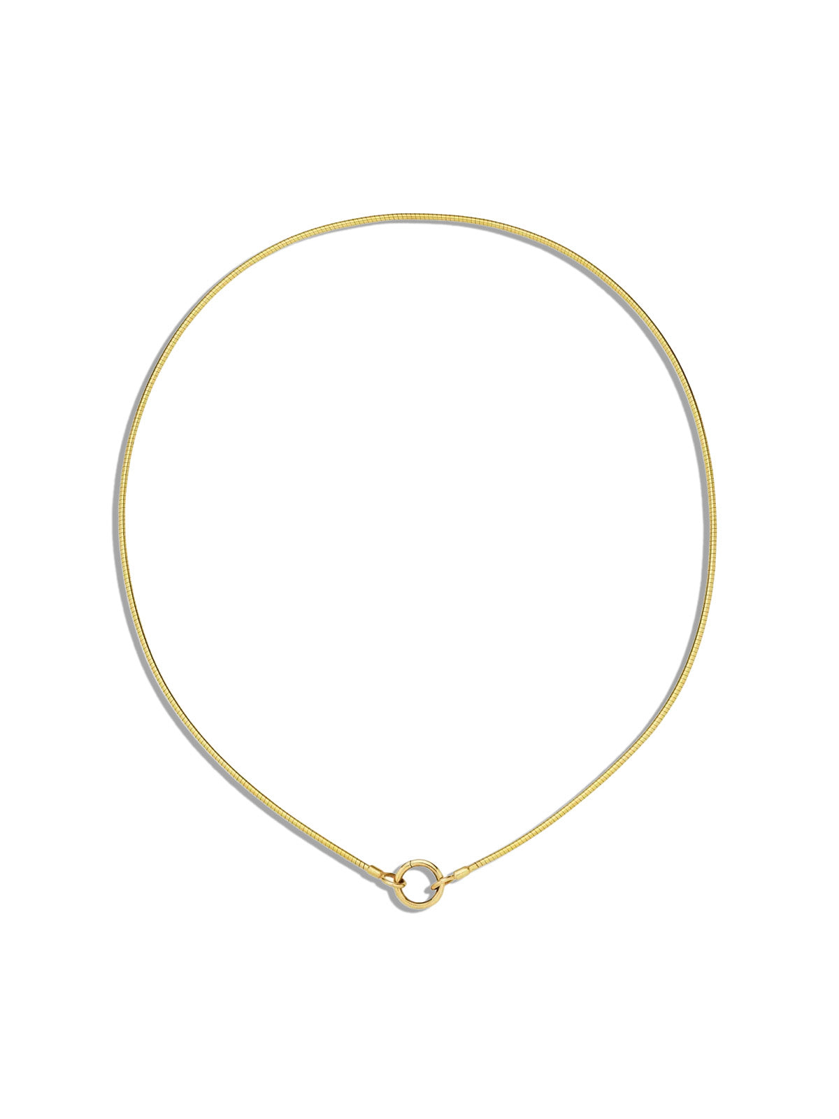 Omega Chain with Charm Lock