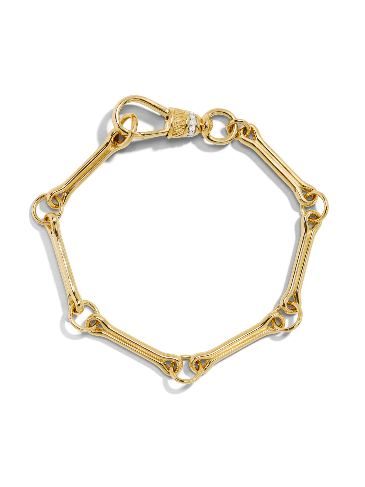 Show Your Bones Yellow Gold Bracelet