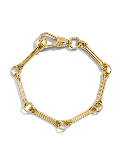 Show Your Bones Yellow Gold Bracelet