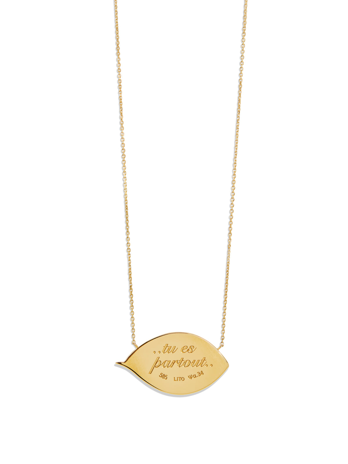 Grand Bleu Enamel, Diamond and Sapphire Yellow Gold Necklace