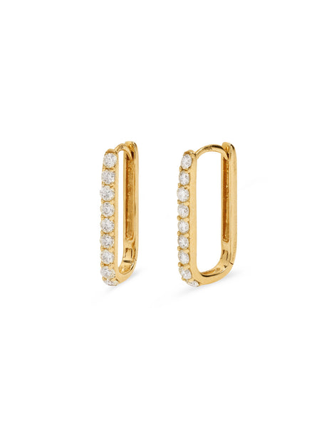 Bailey's Club Collection Three Diamond Huggie Hoop Earrings – Bailey's Fine  Jewelry