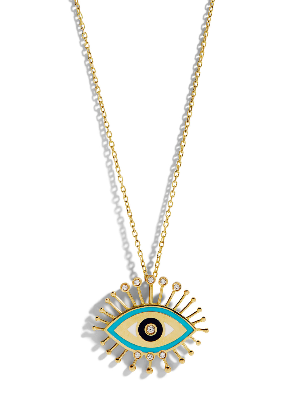 The Rebel Eye Yellow Gold Necklace