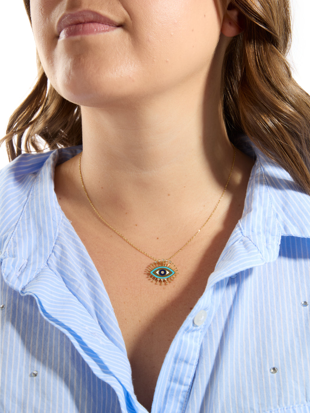 The Rebel Eye Yellow Gold Necklace