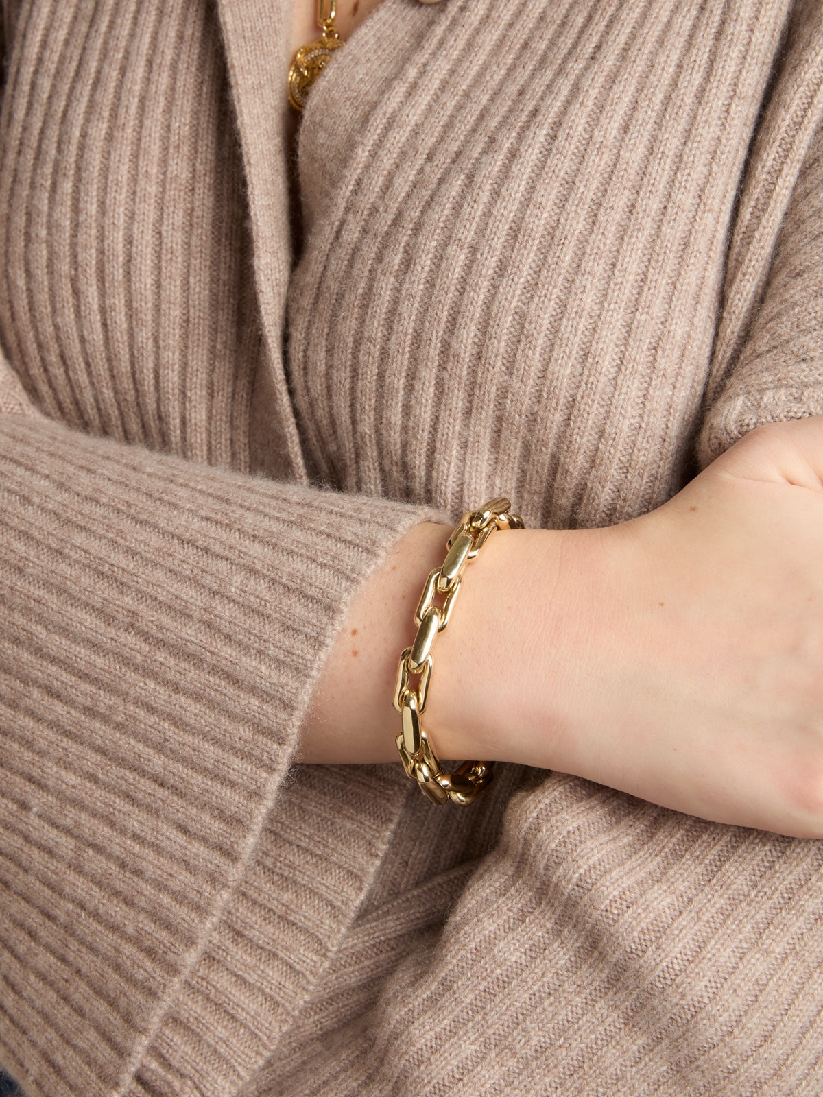 Lauren Small Link Yellow Gold Bracelet