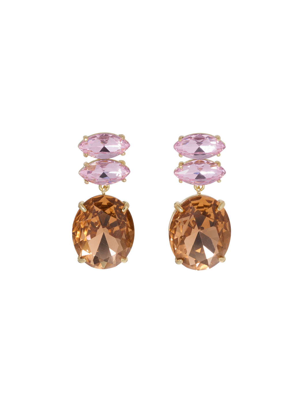 Le Petite Crushed Violet Crystal Earrings