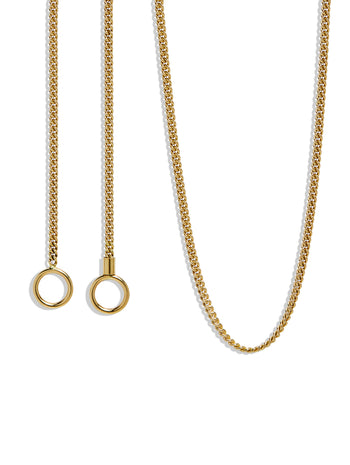 Fine Curb Chain Yellow Gold Necklace