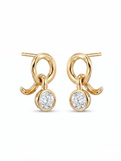 Old Euro Diamond Earrings