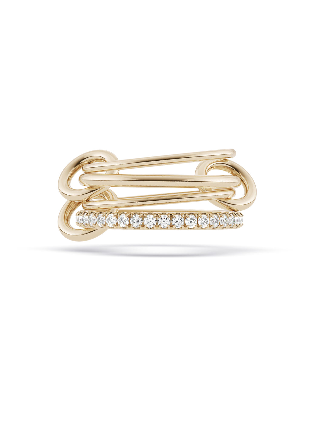 Pisces Pavé Yellow Gold & Diamond Ring