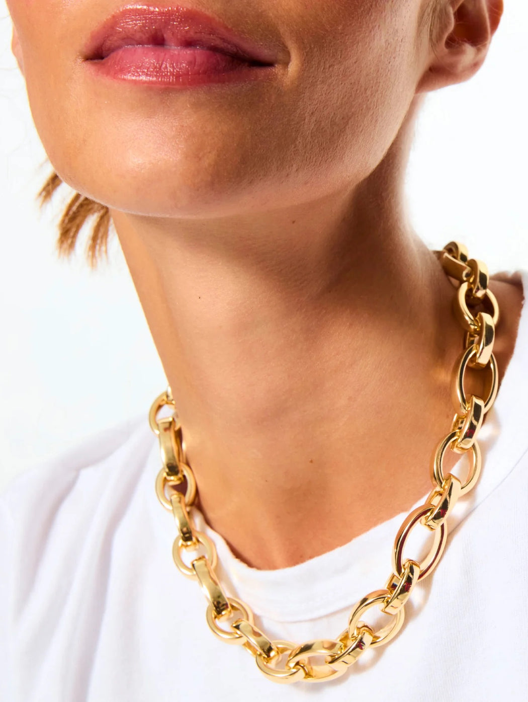 The Gold Puffy Link Necklace