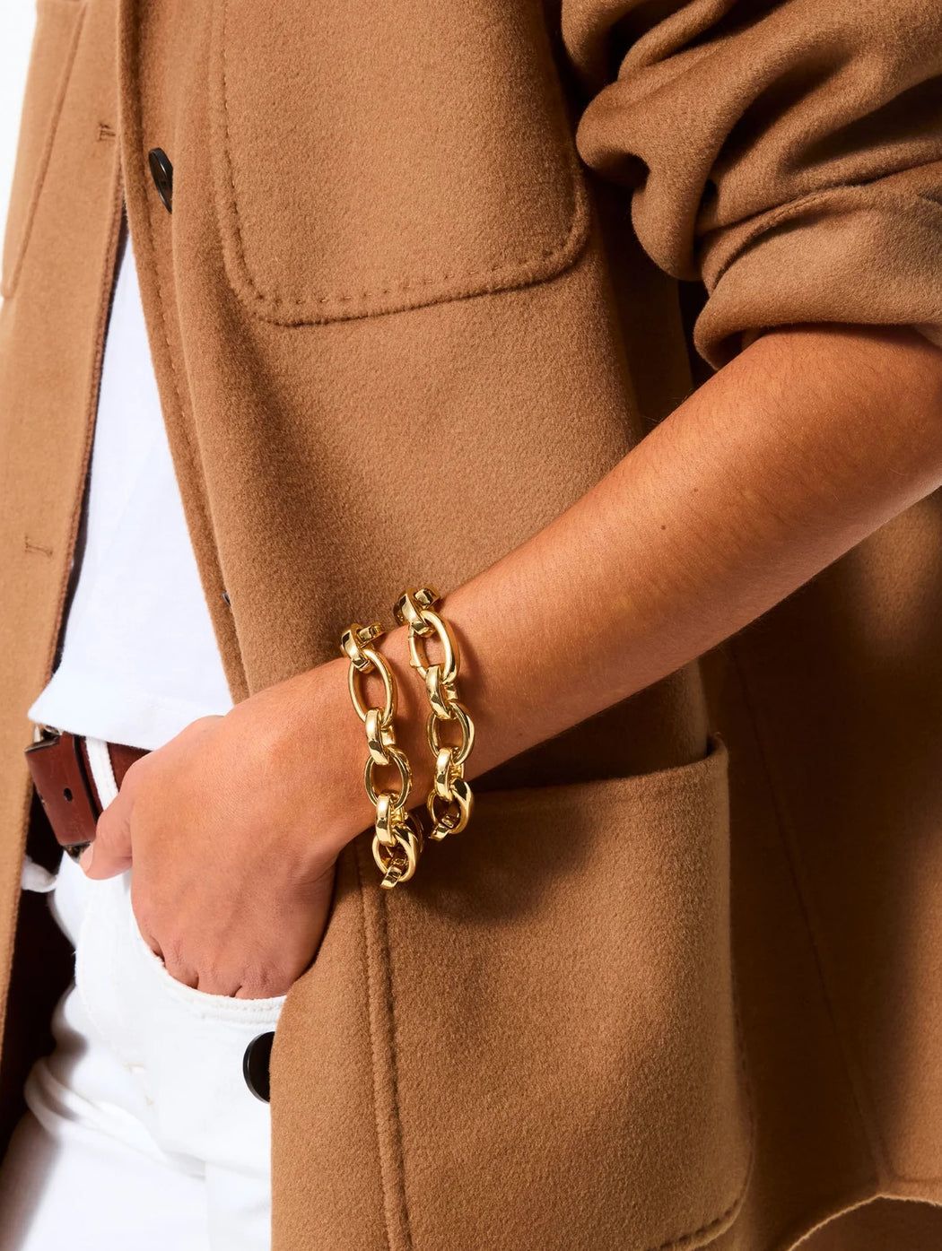 The Gold Puffy Link Bracelet