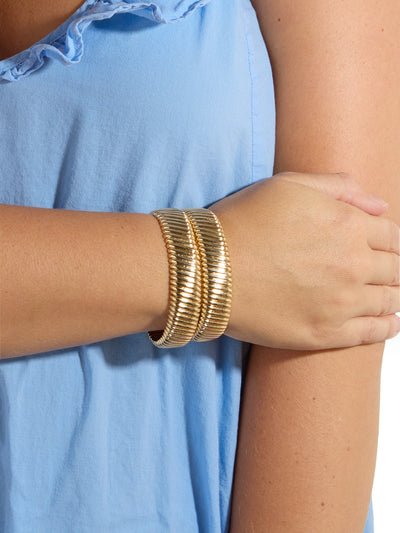 The Rolling Bracelet in Gold Set of 2