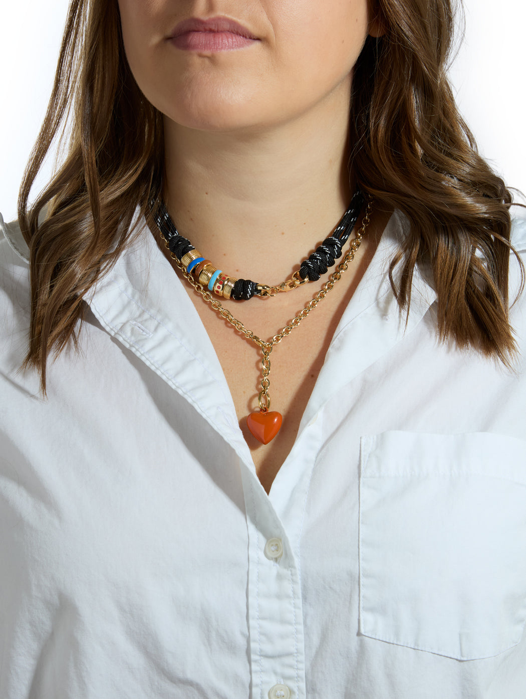 The Sienna Mini Puffy Heart Necklace