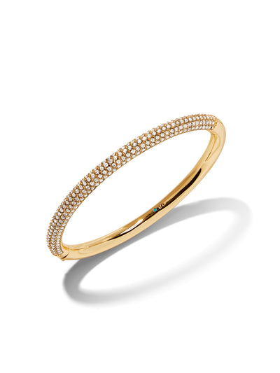 The Pave Tubular Hinged Bracelet