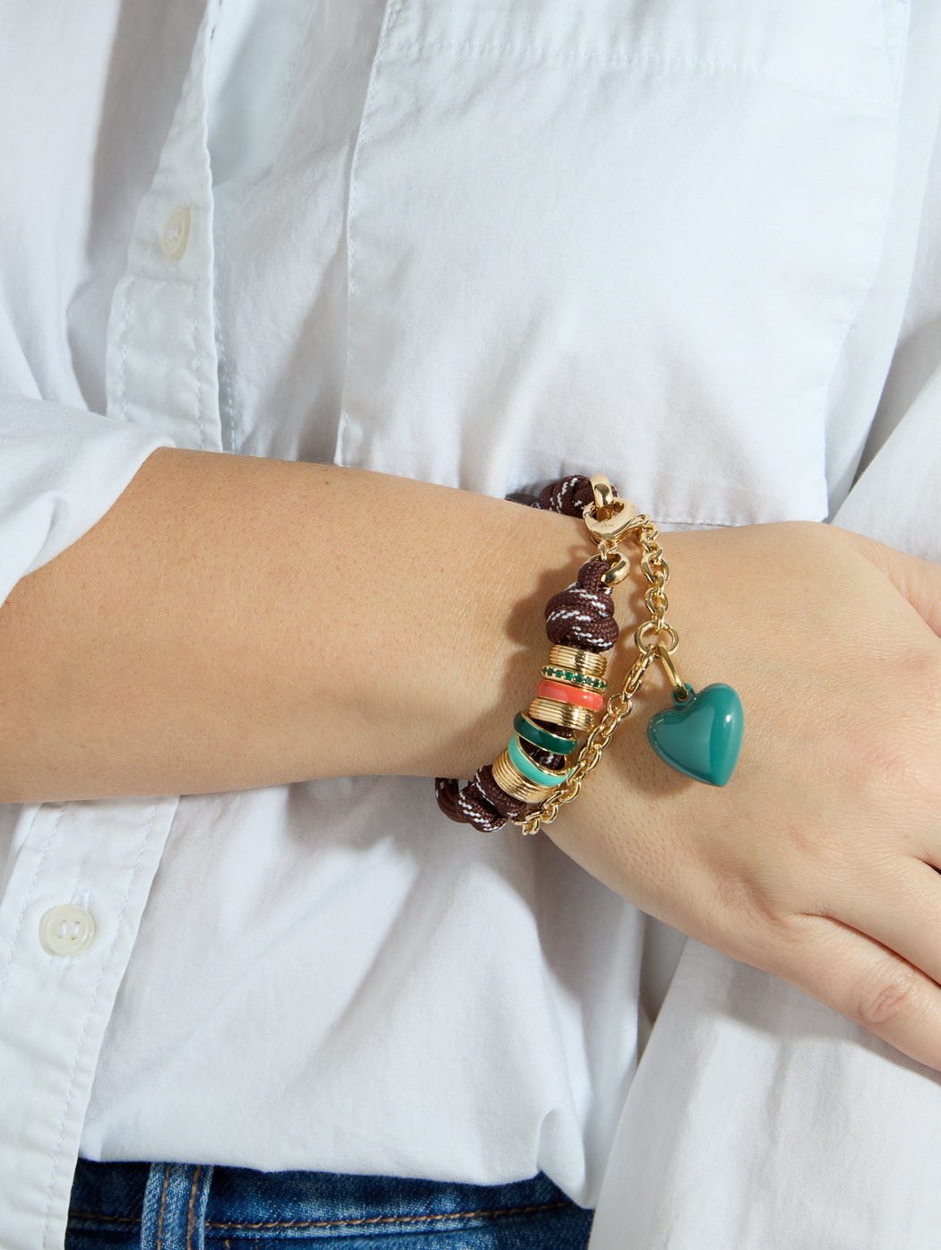 The Brown Super Size Happy Cord Bracelet