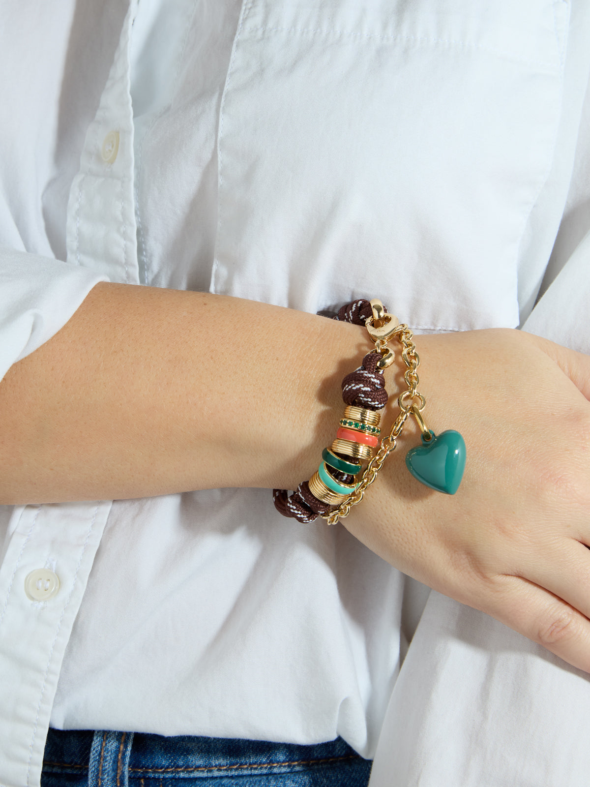 The Brown Super Size Happy Cord Bracelet