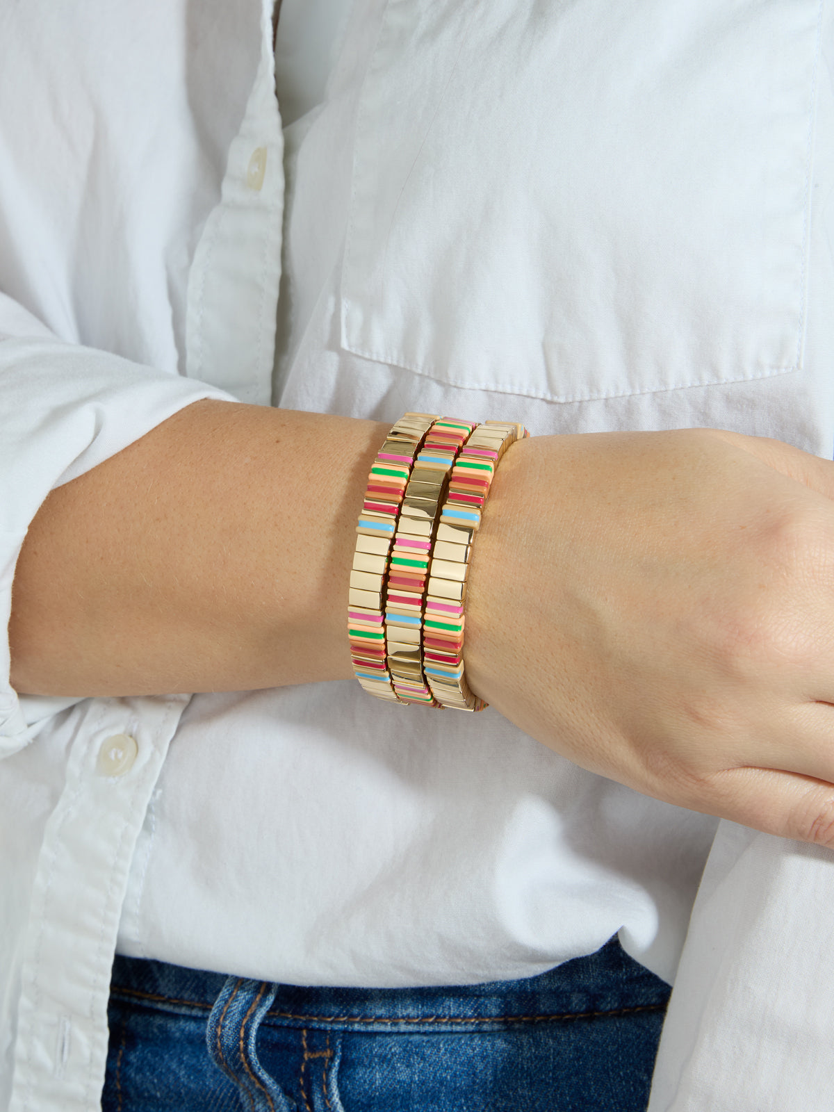 The Happy Stack Set of Three Bracelets