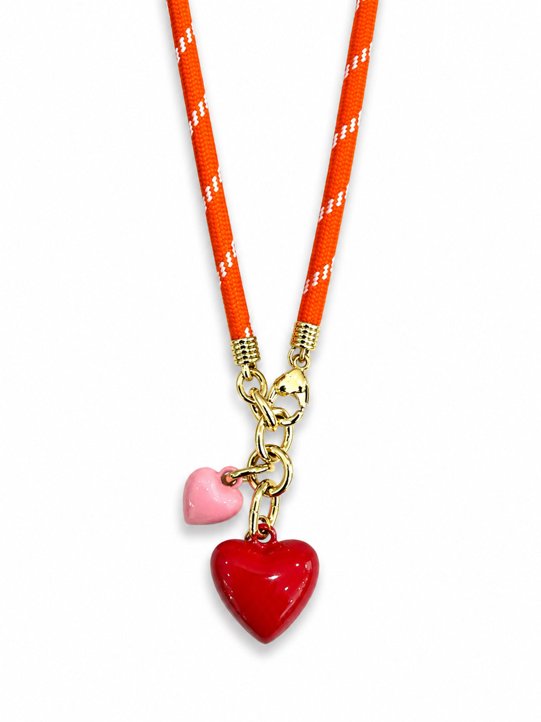 The Tangerine Happy Cord Charm Necklace