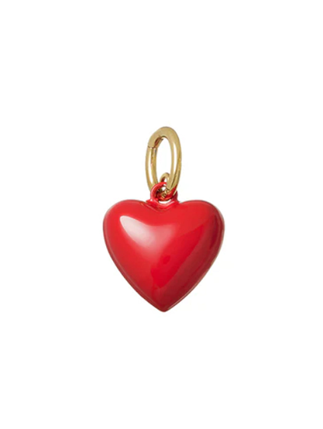 The Red Mini Puffy Heart Charm