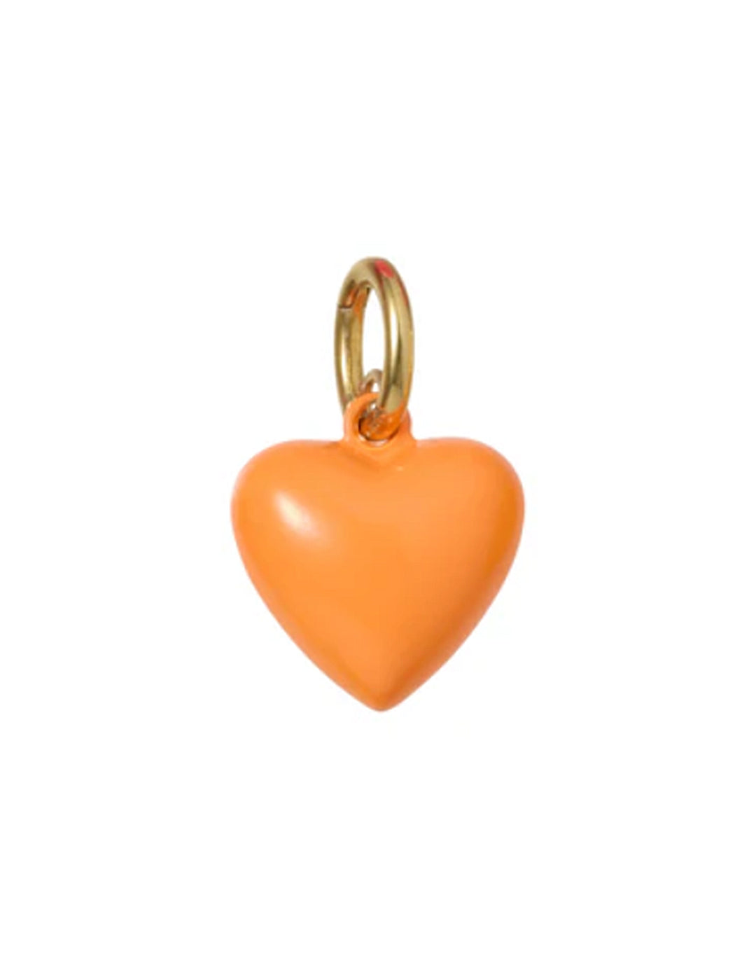 The Persimmon Mini Puffy Heart Charm