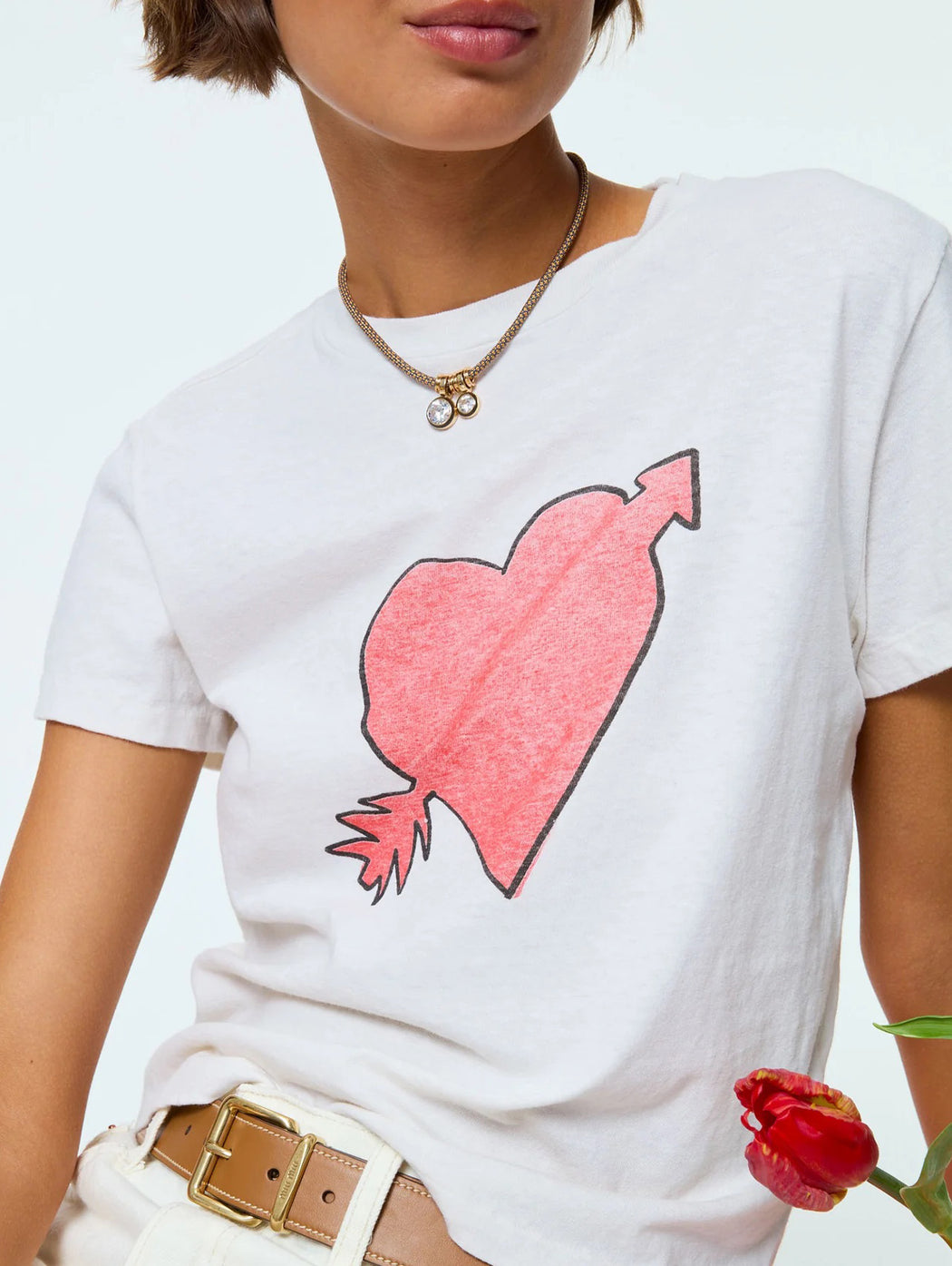 The Cubic Double Drop Cord Necklace